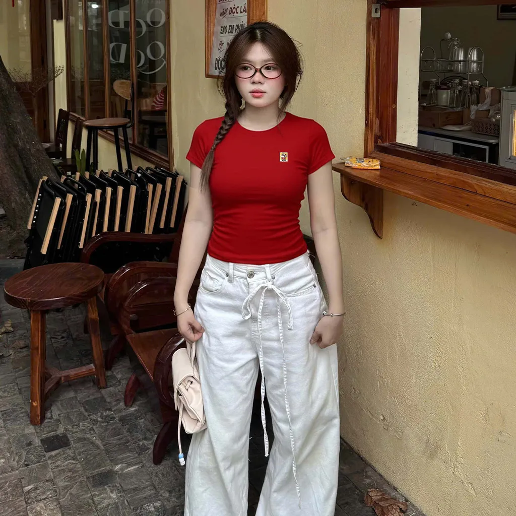 Áo baby tee form slim fit Miucho vải visco thoáng mát hack dáng nhiều màu 3008_thumbnail_6