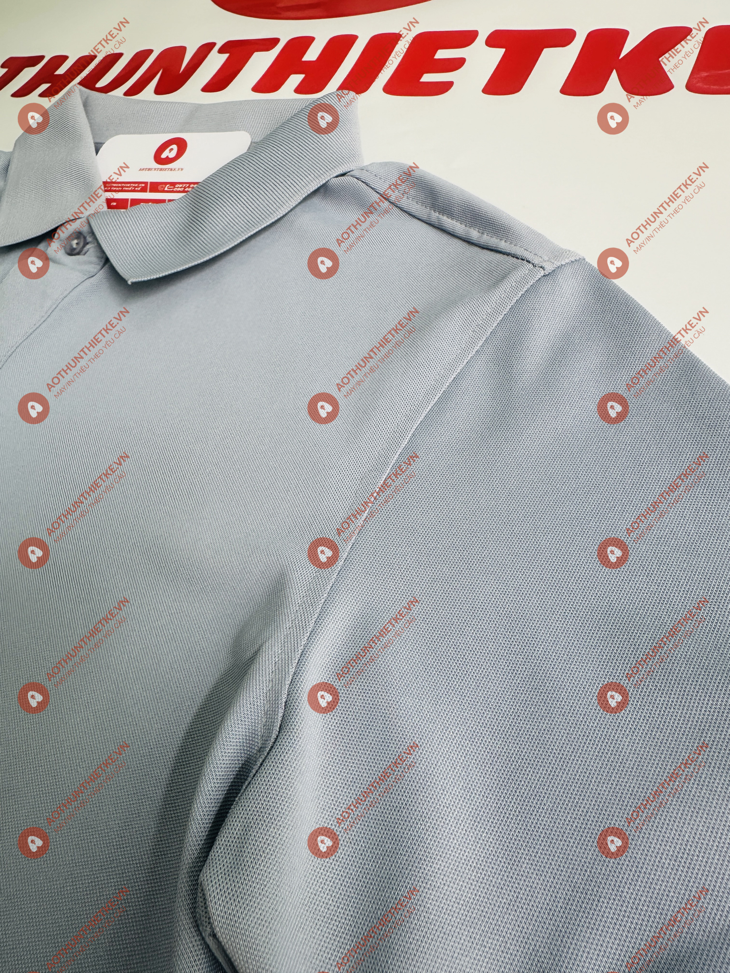 Áo Đồng Phục Polo Basic Xám Lam_thumbnail_1