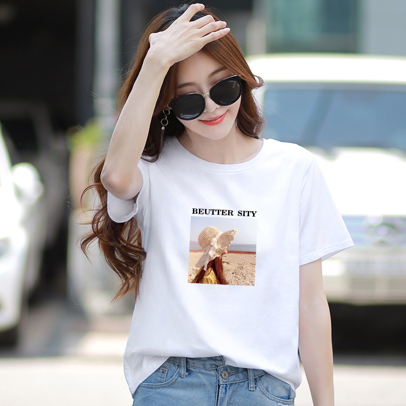 [Form Rộng] Áo phông nữ form rộng in hình cô gái - Áo thun nữ chất thun cotton Loza - CT6249_thumbnail_4