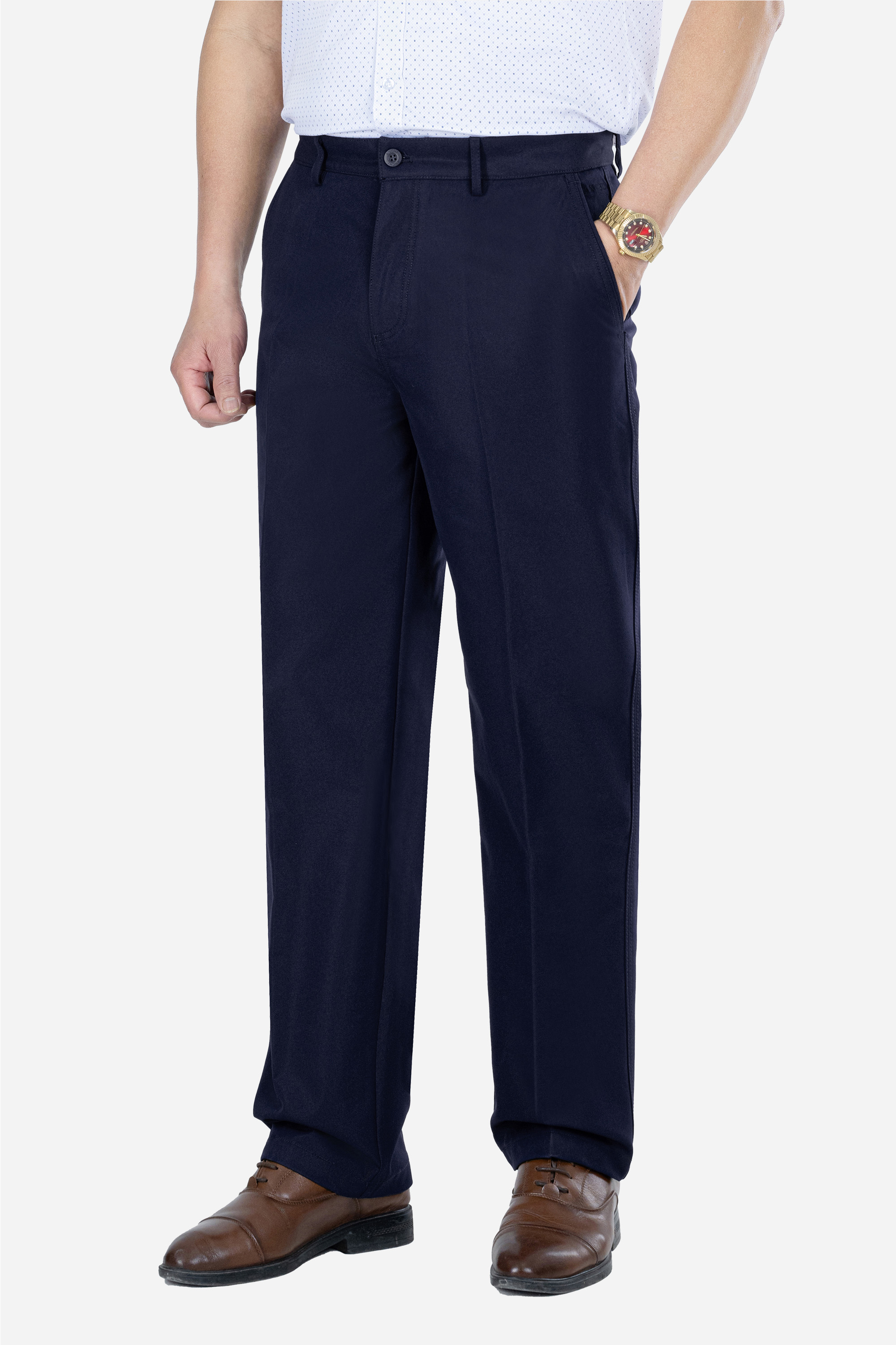 Quần Kaki 0 Li Nam Trung Niên ANCHI Phom Suông Ống Rộng Cao Cấp_thumbnail_12