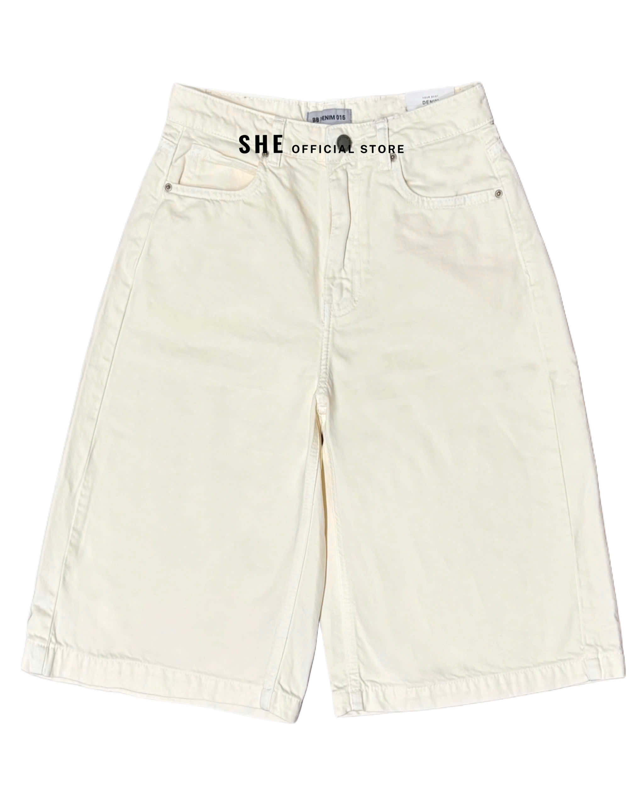 G644 QUẦN BB DENIM LỬNG TRẮNG