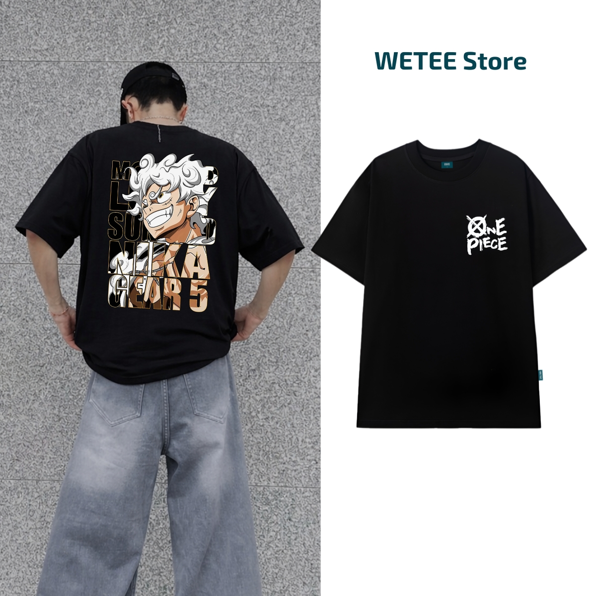 Áo thun nam hình One Piece local brand We Tee dáng oversize rộng - WU0958 WU0958
