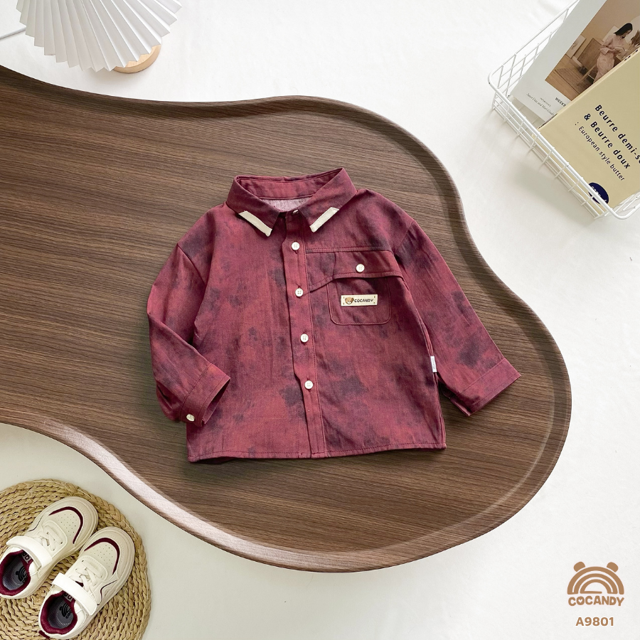 Áo dài ĐỎ LOANG  sơ mi_thumbnail_5