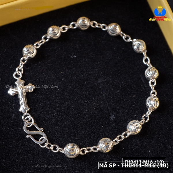 Lắc mân côi bạc Thánh Giá M16_thumbnail_4