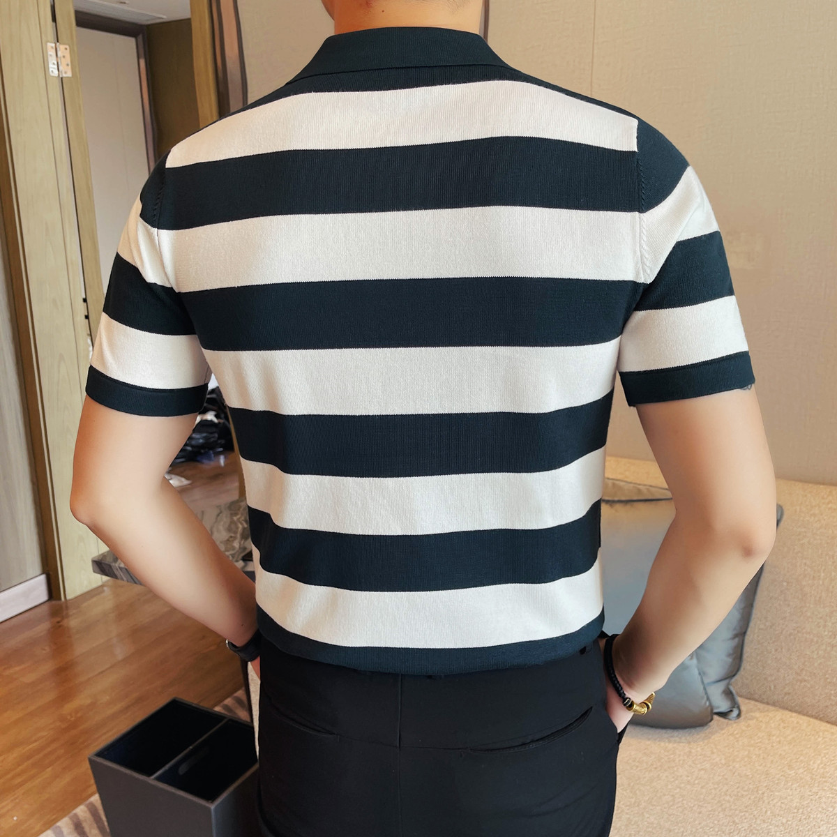 PA43 – Áo polo nam dệt kim kẻ sọc xu hướng hè 2025_thumbnail_3