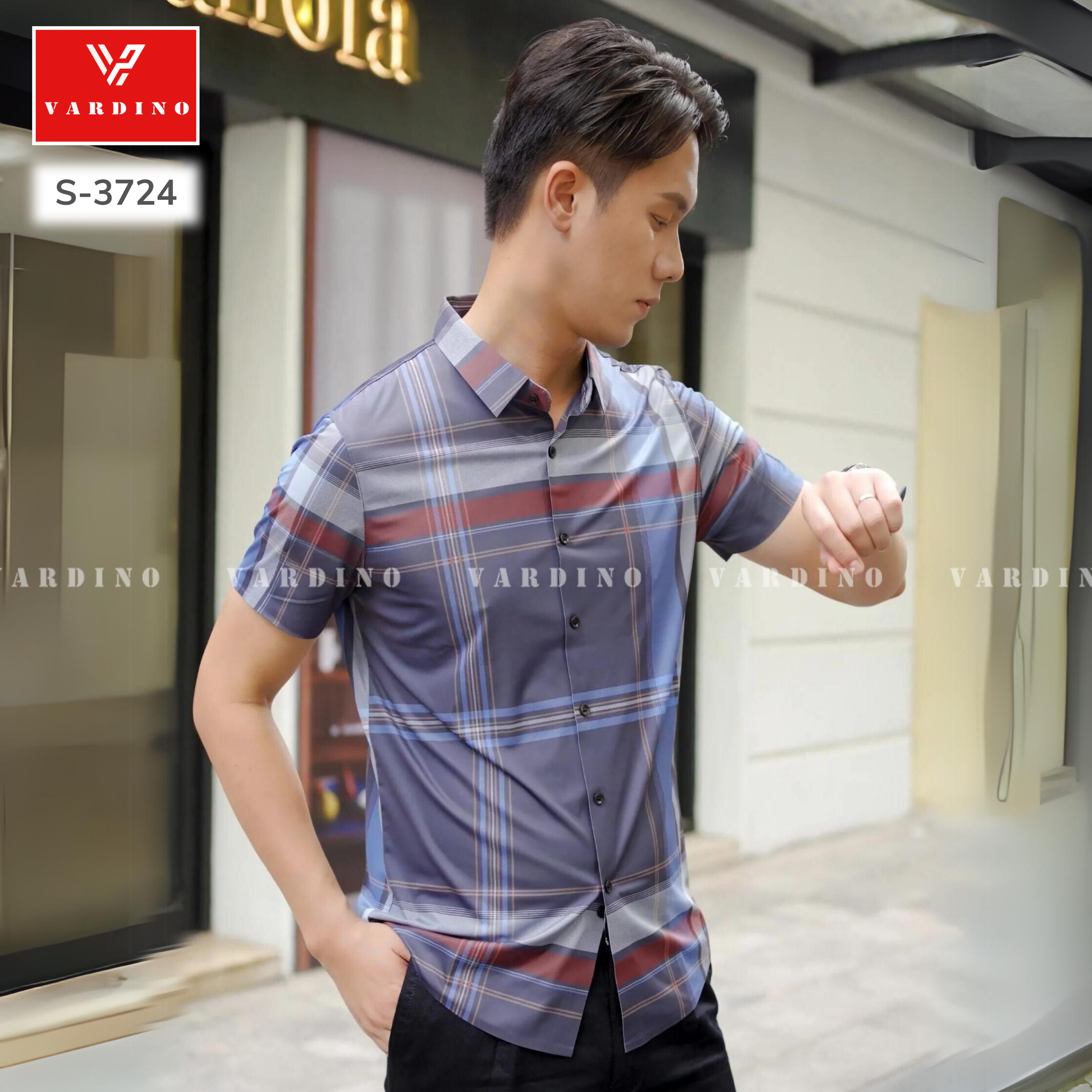 Sơ mi kẻ Vardino s3724_thumbnail_4