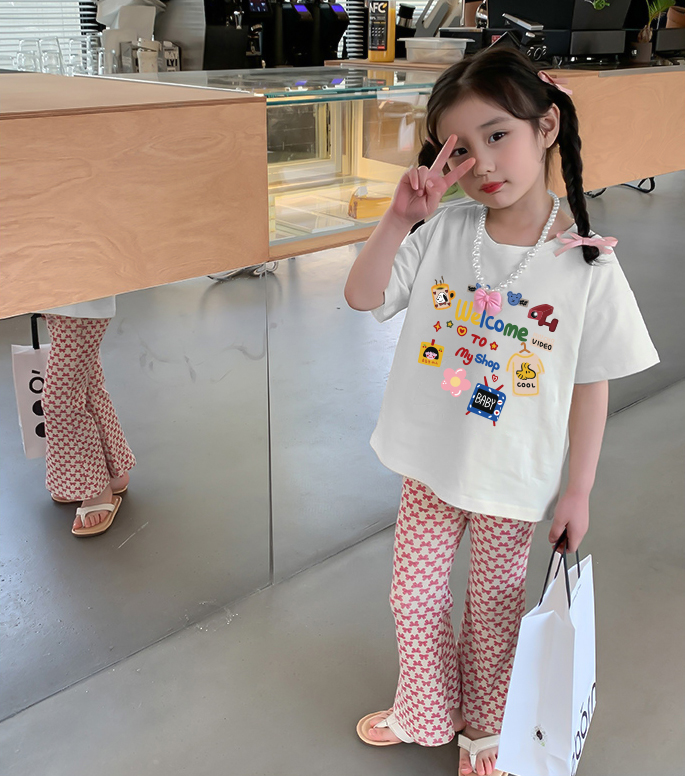 Áo thun cho bé gái form rộng AED1445 Miucho Kid tay ngắn cổ tròn in graphic_thumbnail_4