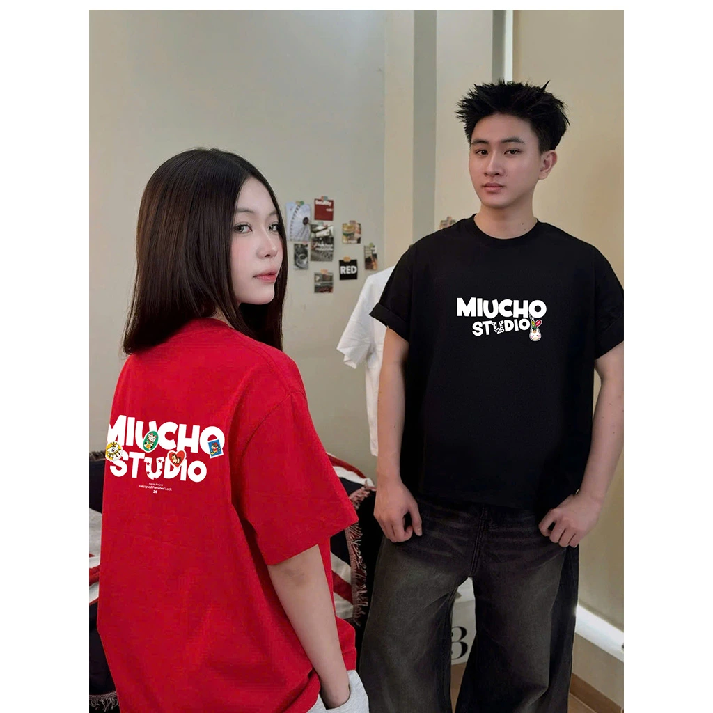 Áo thun Tết boxy nam nữ local brand Miucho Studio vải dày dặn thoáng mát tôn dáng 2981_thumbnail_3