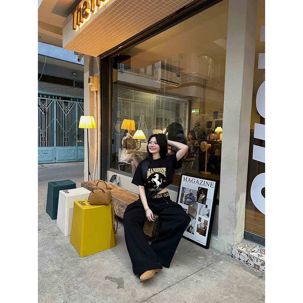 Áo thun boxy Tết Bính Ngọ Miucho vải dày dặn thoáng mát tay ngắn cổ tròn in mix 2909_thumbnail_2