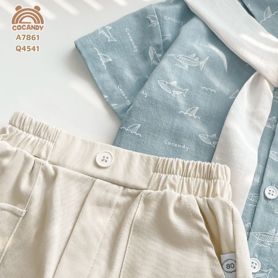 Quần cộc kaki BE phối túi cách điệu_thumbnail_2