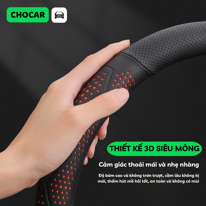 Bọc Vô Lăng Ô Tô 3D Da Nappa Cao Cấp_thumbnail_2