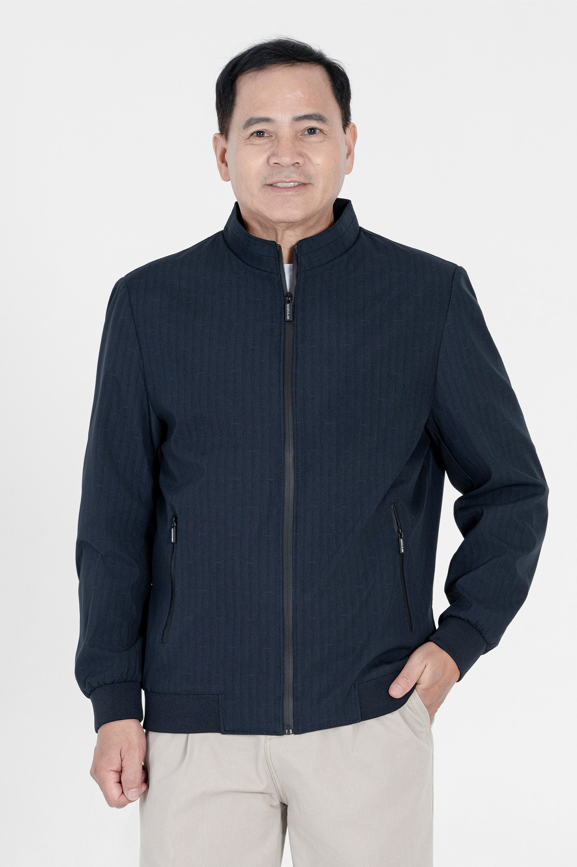 Áo Khoác Bo Dệt Cổ Đứng Trung Niên ANCHI Chất Liệu Poly Cao Cấp_thumbnail_10