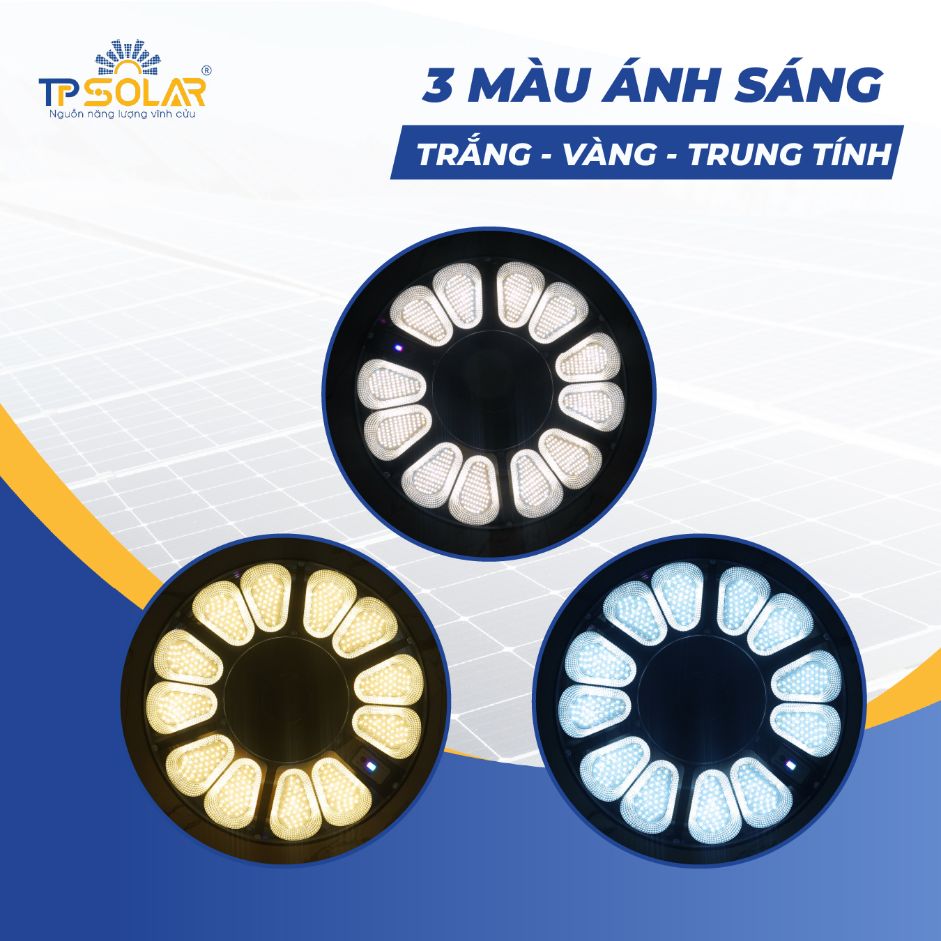 Đèn UFO hoa cúc 3 màu ánh sáng năng lượng mặt trời_thumbnail_9
