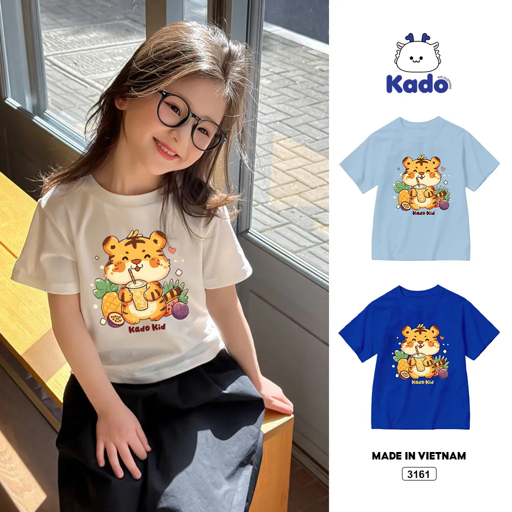 Áo thun bé trai bé gái 12 con giáp tuổi Dần Kado 3161