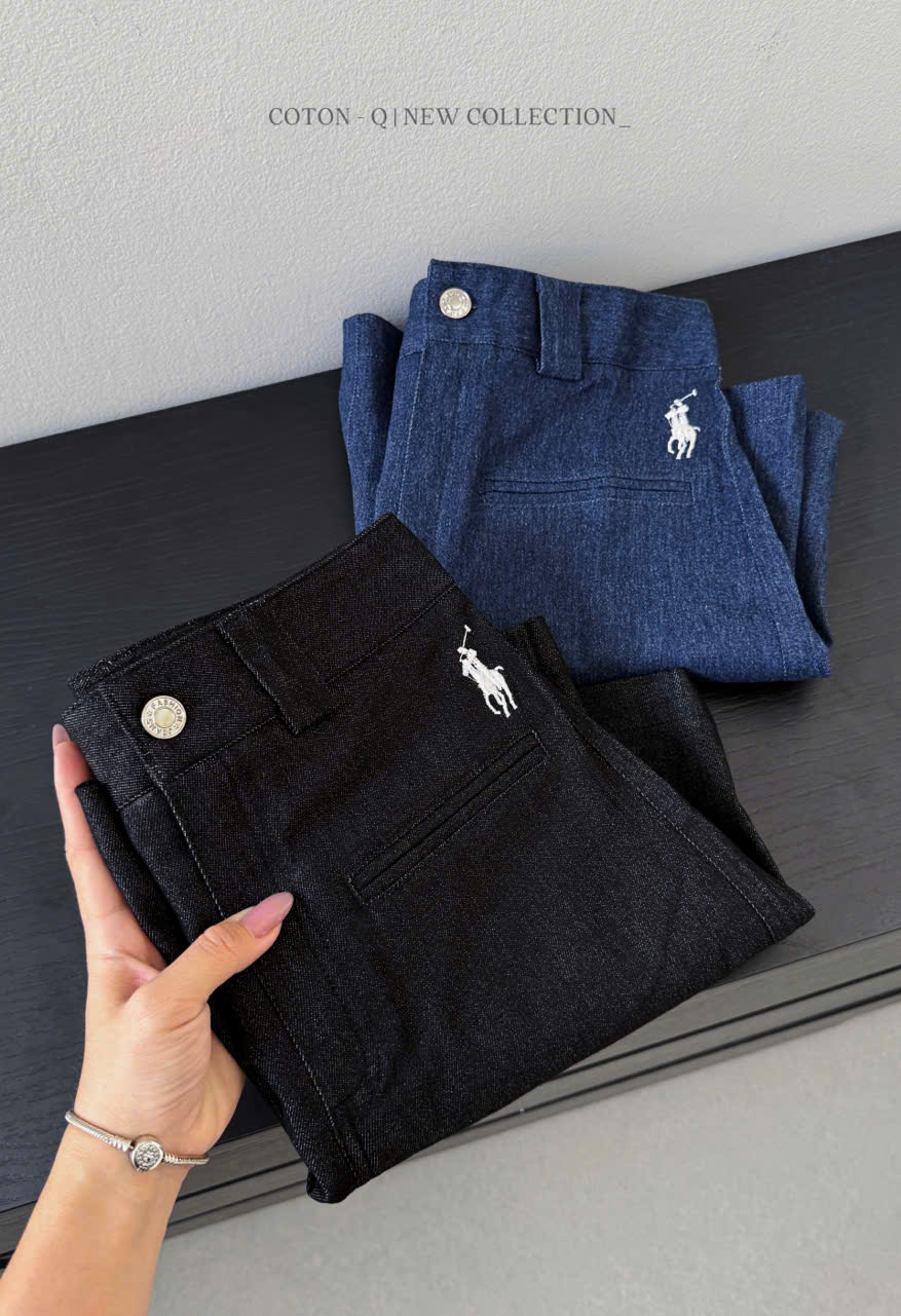 Quần short thêu ngựa kèm belt ( XANH )_thumbnail_22