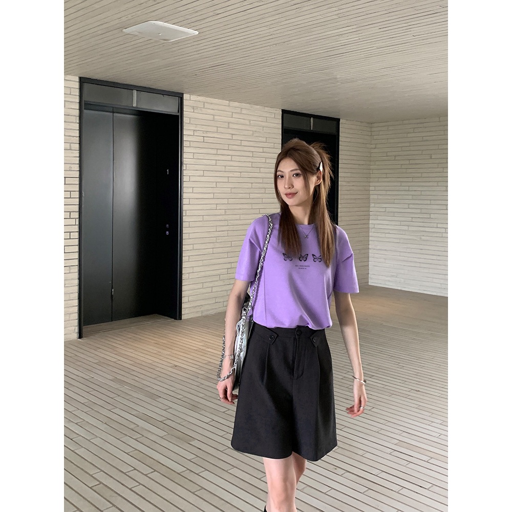 Áo thun nữ form màu xinh vừa regular ARD962 Miucho Chic in mix_thumbnail_4