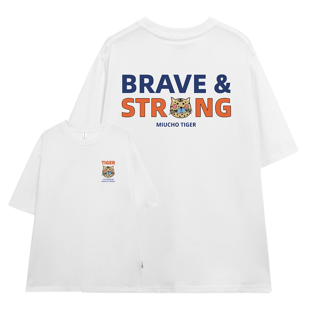 Áo thun nữ form rộng 12 con giáp tuổi Dần (tuổi hổ) ATD422 Miucho cotton cổ tròn in graphic_thumbnail_0