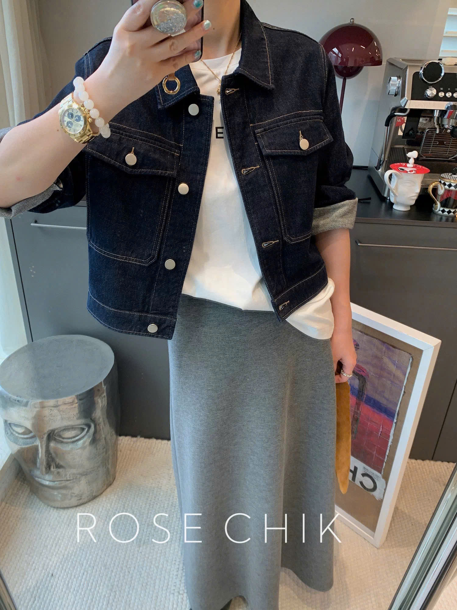 Áo khoác jean đậm 2 túi cúc_thumbnail_2