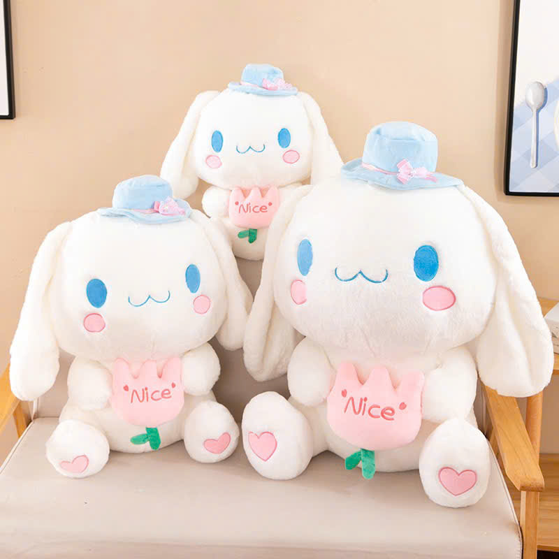 CINNAMOROLL ĐỘI MŨ ÔM HOA