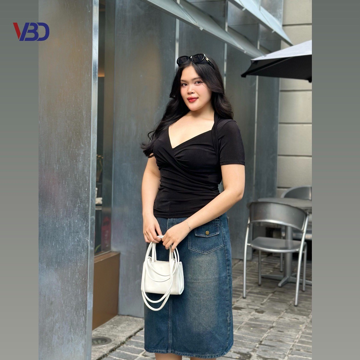 Chân váy dáng dài viền túi bigsize JV401 dành cho nàng béo mập từ 55-90kg_thumbnail_6