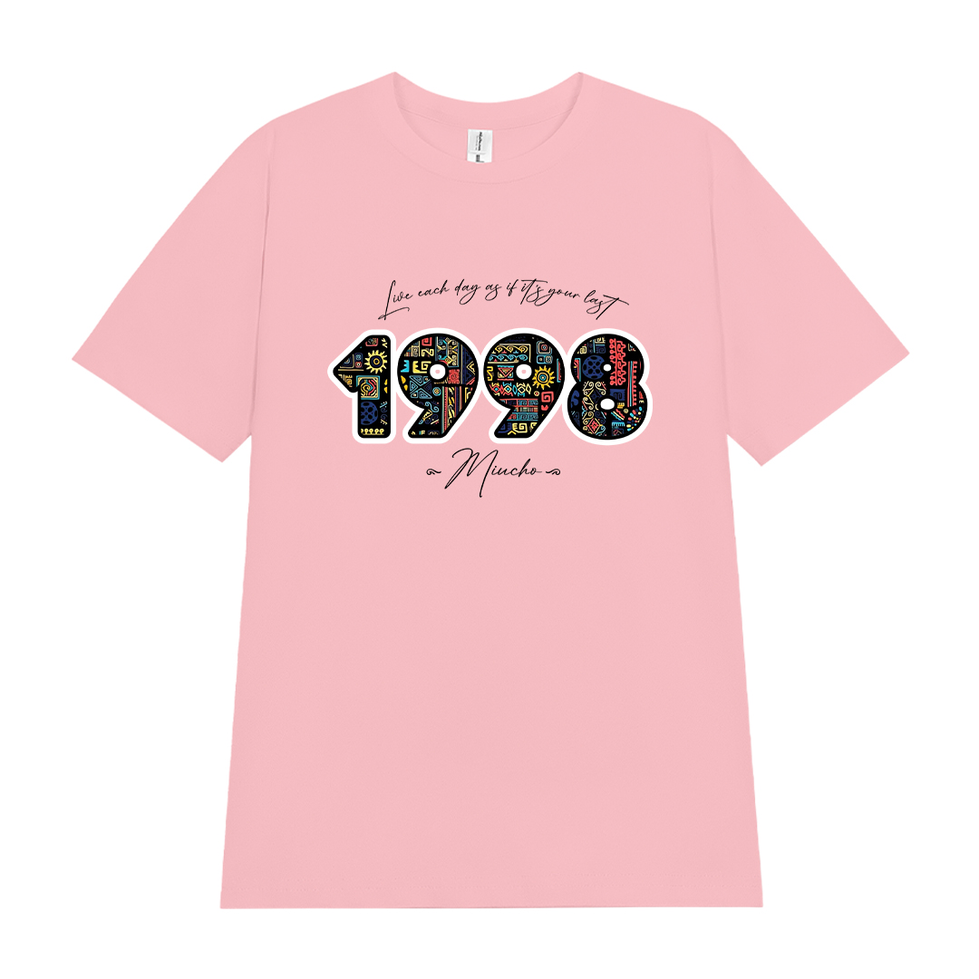 Áo thun nữ in năm sinh 1998 form vừa regular vải cotton 4c thoáng mát ARD1785 Miucho Chic in mix_thumbnail_7