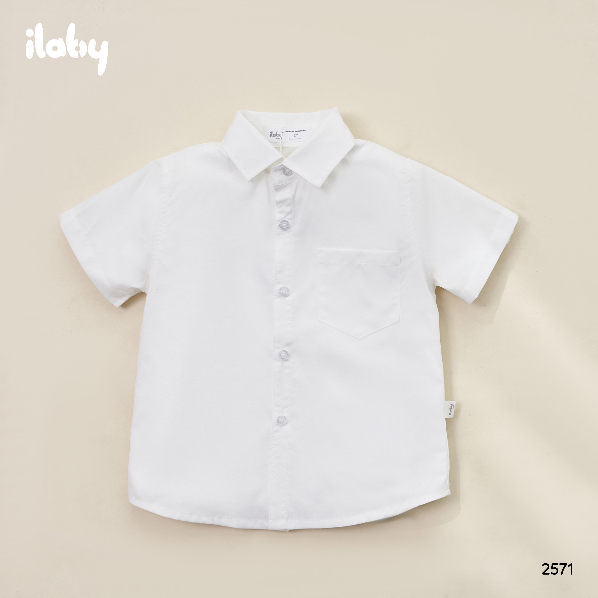 Sơ mi trắng cộc tay