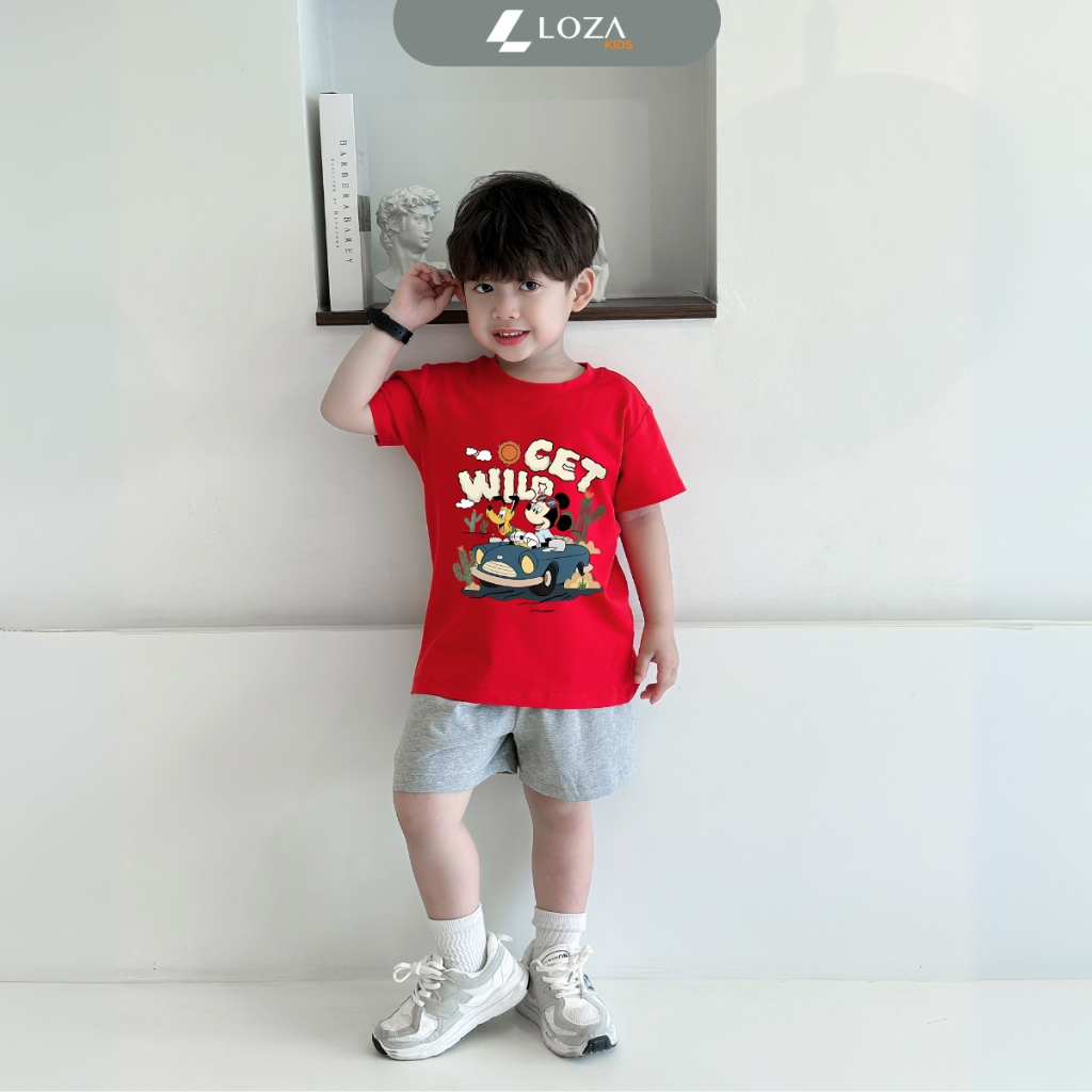 Bộ đồ cho bé trai in hình 'Mickey Get Wild'-  Loza Kids SB380_thumbnail_6