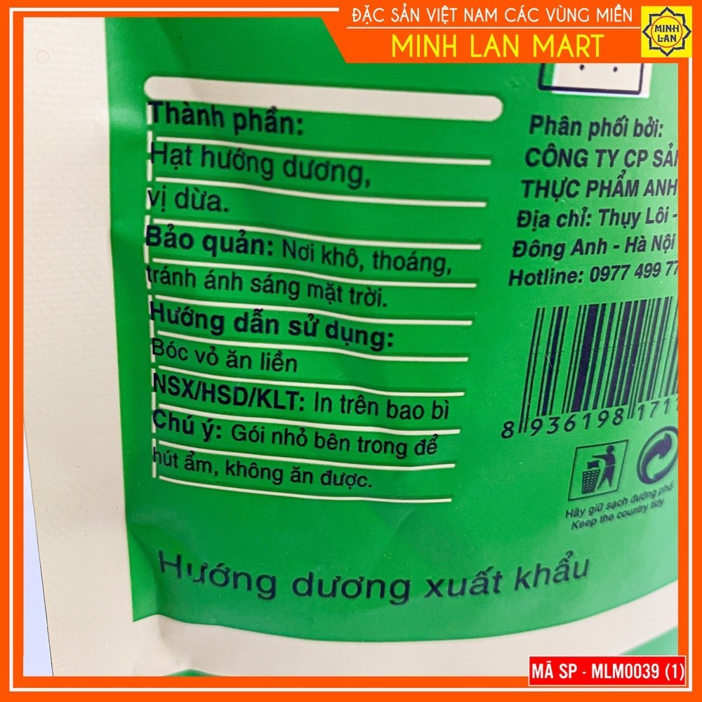 Hướng dương vị dừa gói 420g - Đặc Sản Bốn Phương MLM0039 - Đặc Sản Bốn Phương_thumbnail_1