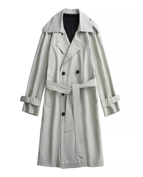 Trench Coat Dáng Dài Classic Unisex