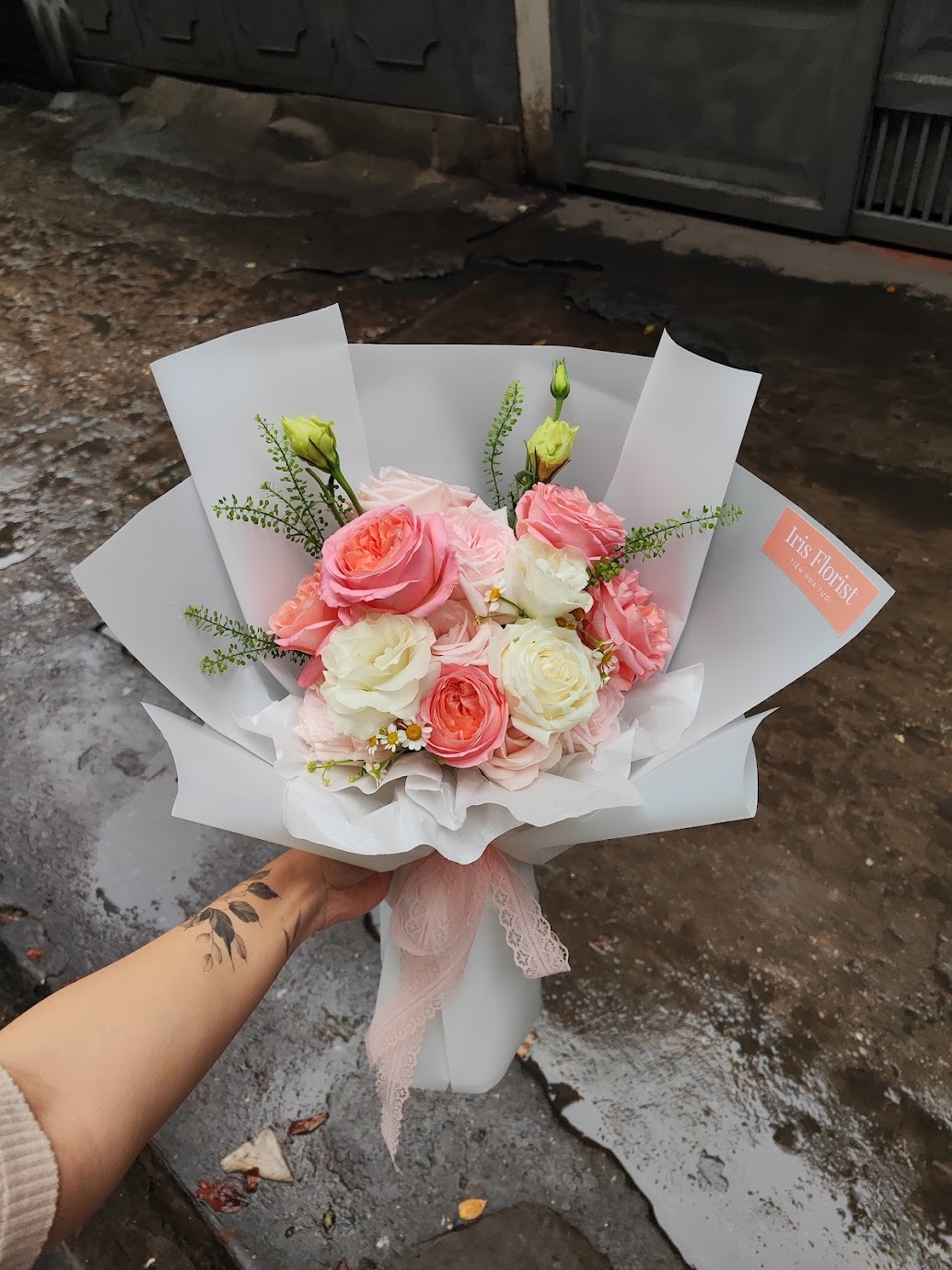 Bó hoa hồng mix tone pastel - size S_thumbnail_0