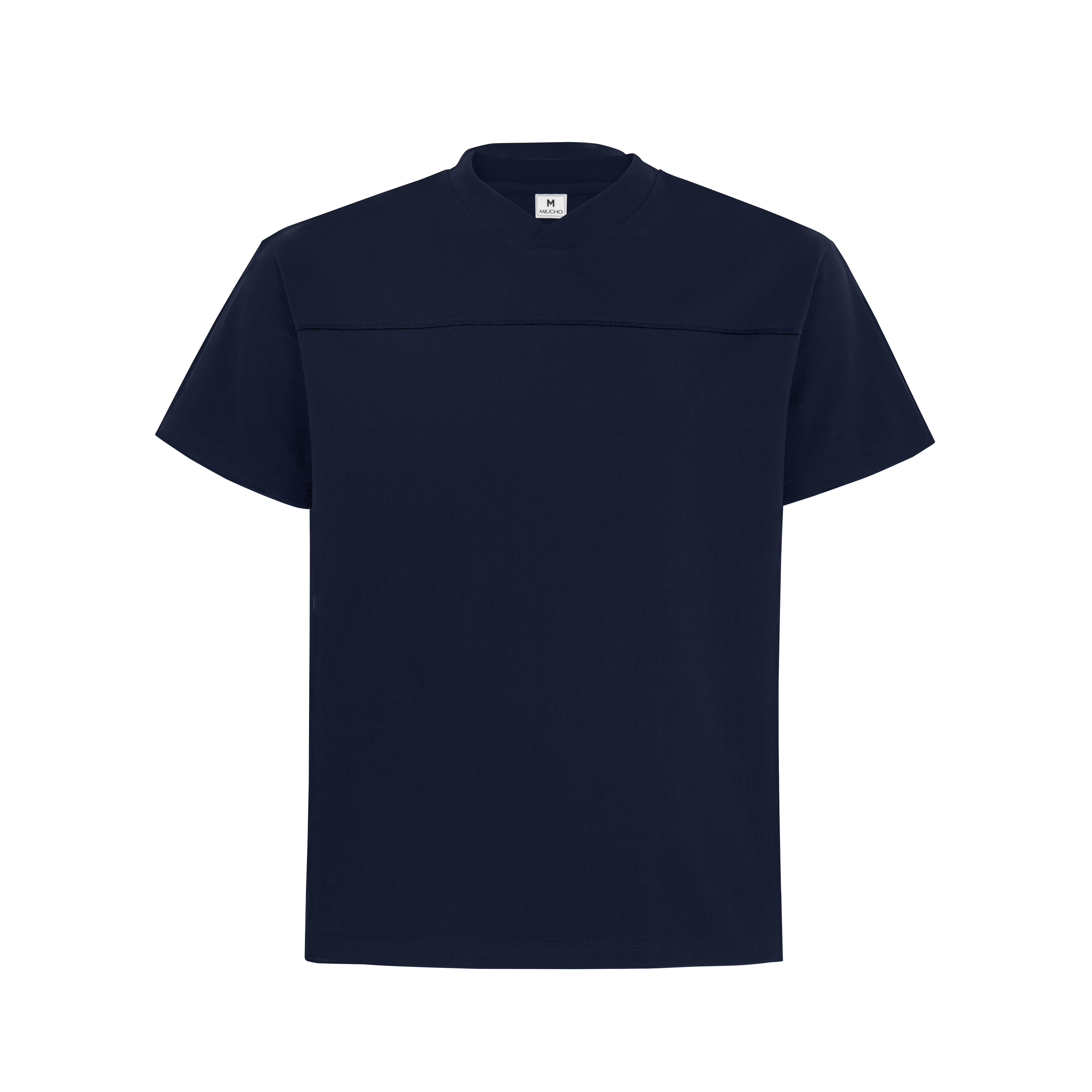 Áo thun form rộng cổ tim Miucho AT00038 vải 2c 240gsm_thumbnail_6