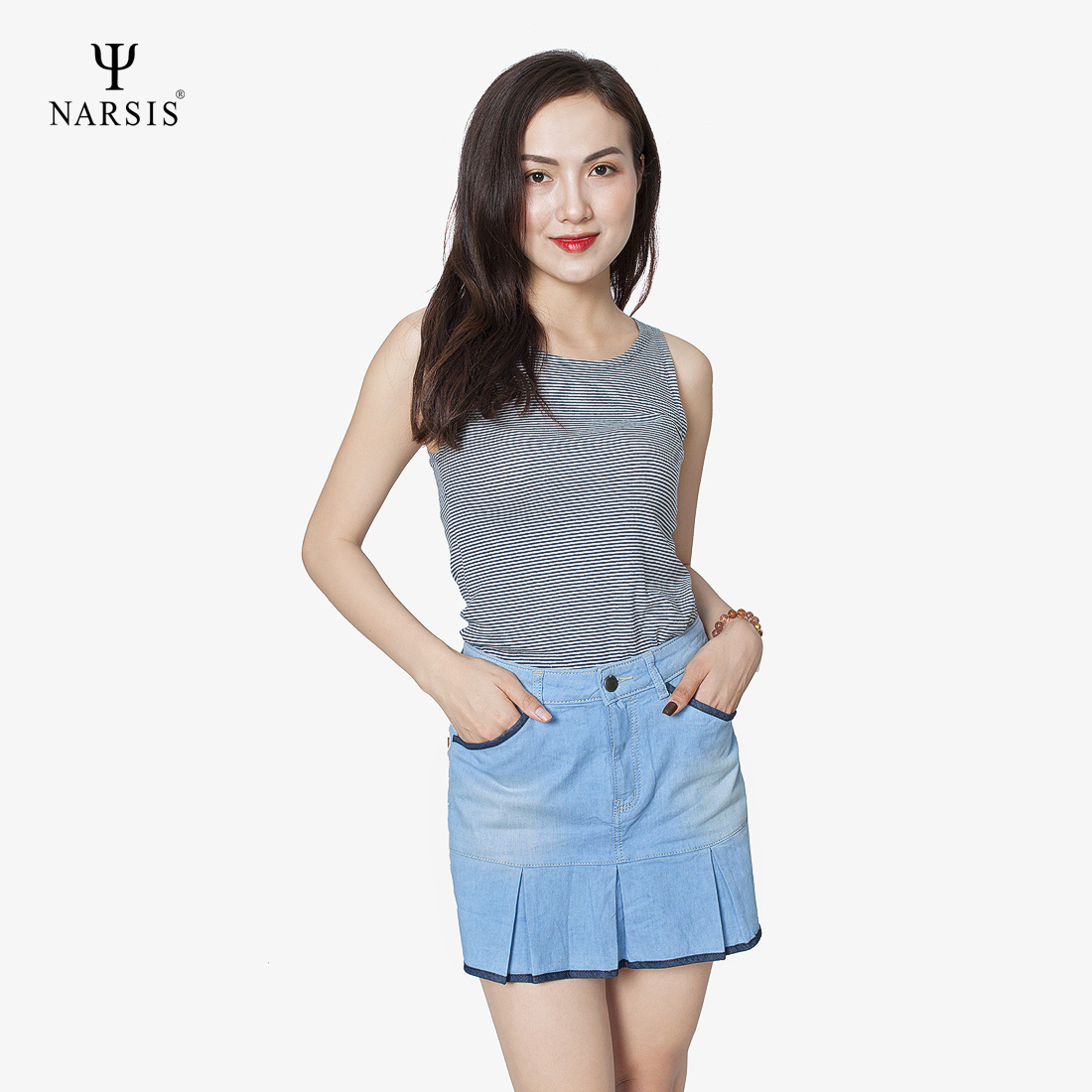 QUẦN SHORT BÒ NARSIS T7019 NARSIS CHẤT LIỆU JEAN BỀN BỈ, CÁ TÍNH, TRẺ TRUNG, THỜI TRANG_thumbnail_0