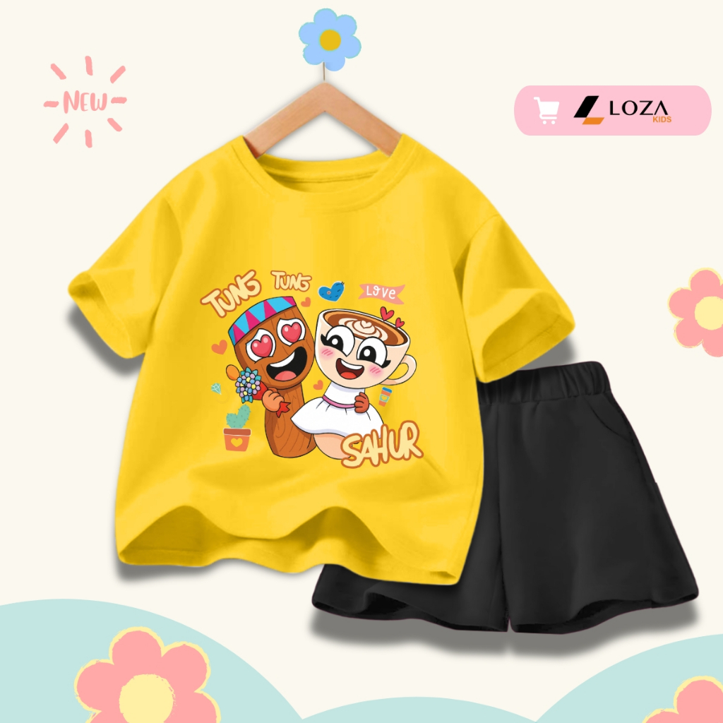 Bộ đồ bé gái in hình 