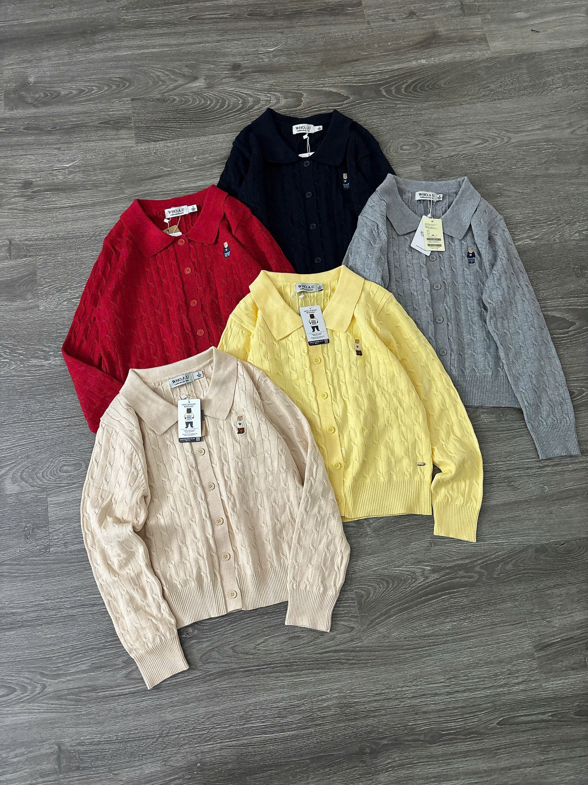 A660 ÁO DỆT KIM TAY DÀI 5 MÀU