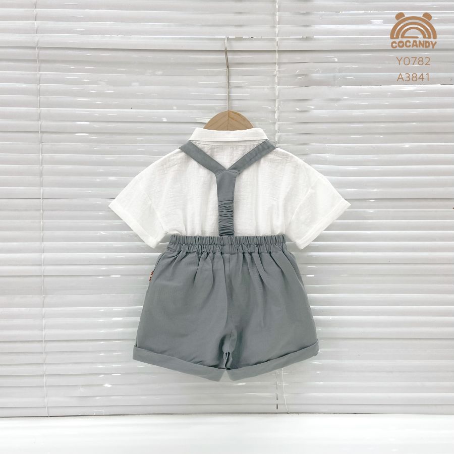 Yếm quần cộc GHI quai chun kèm nơ_thumbnail_1