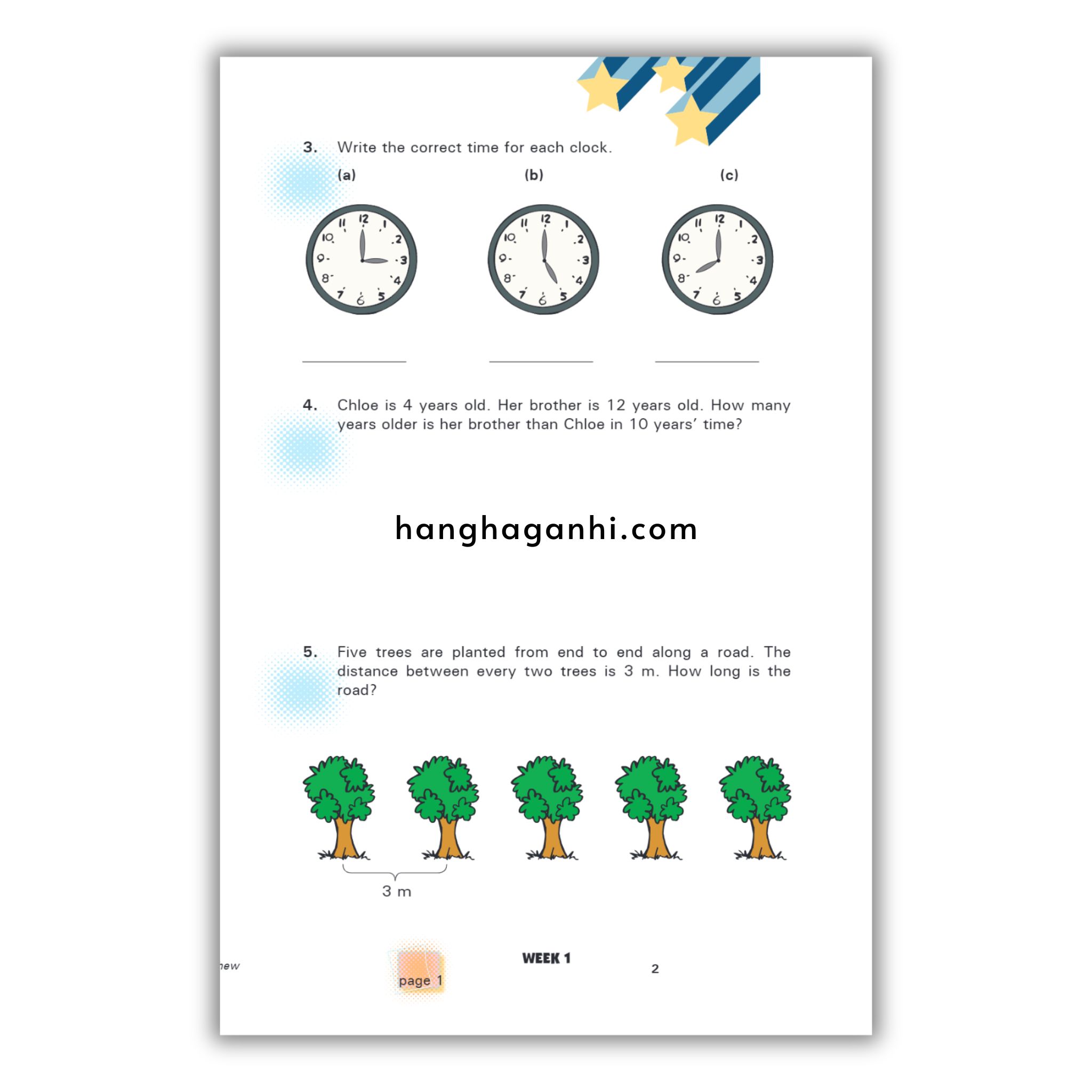 Olympiad Maths Trainer Level 1 in đen trắng - Sách Toán Tiếng Anh Singapore cho bé lớp 1_thumbnail_13