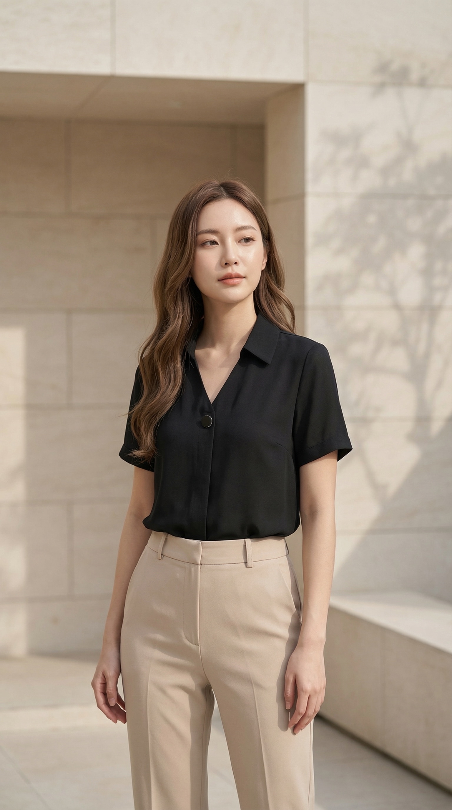 Áo sơ mi TRALI 26100 màu đen_thumbnail_2