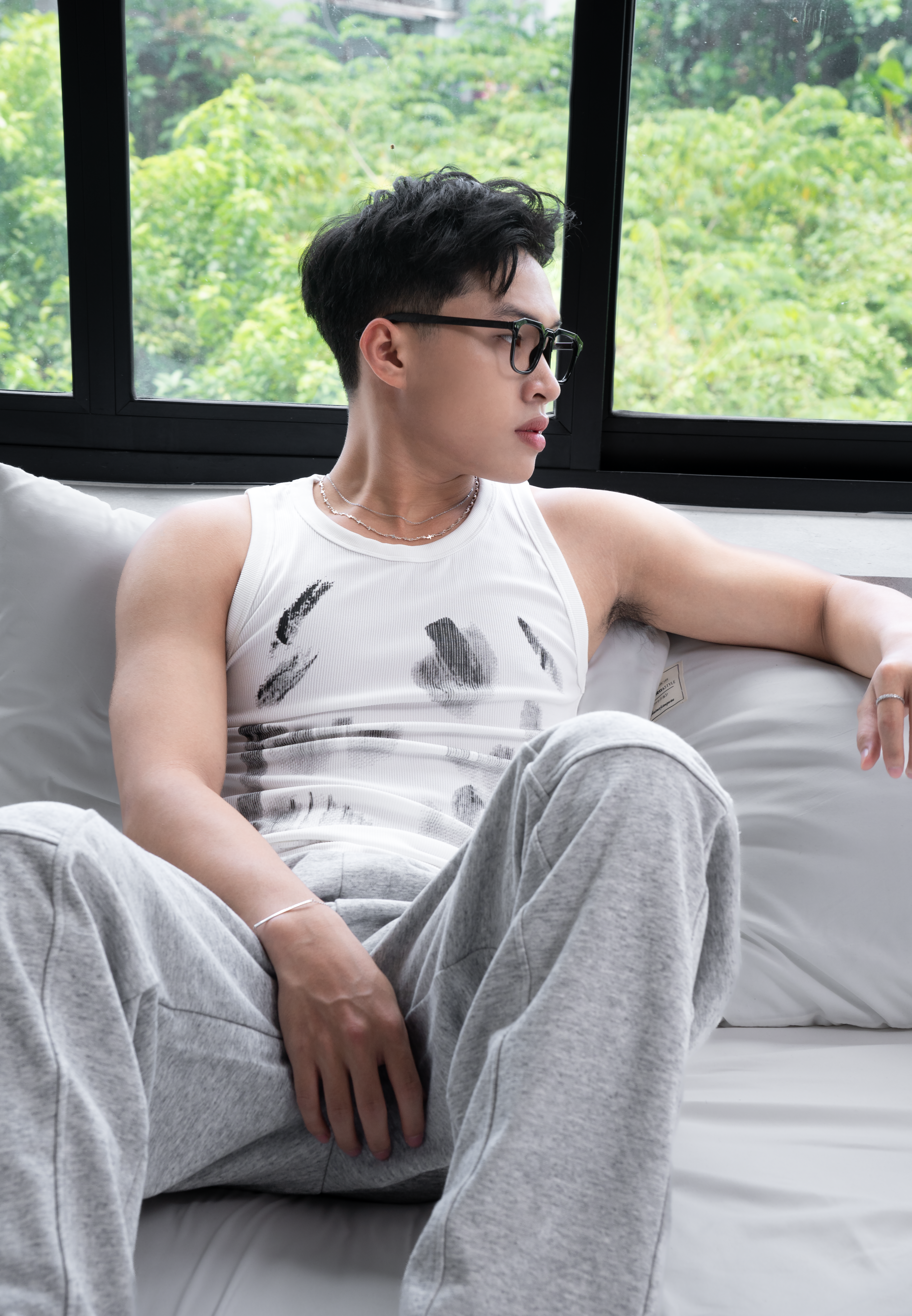 Áo ba lỗ CUSTOMS chất thun gân 2 màu form fit _thumbnail_2