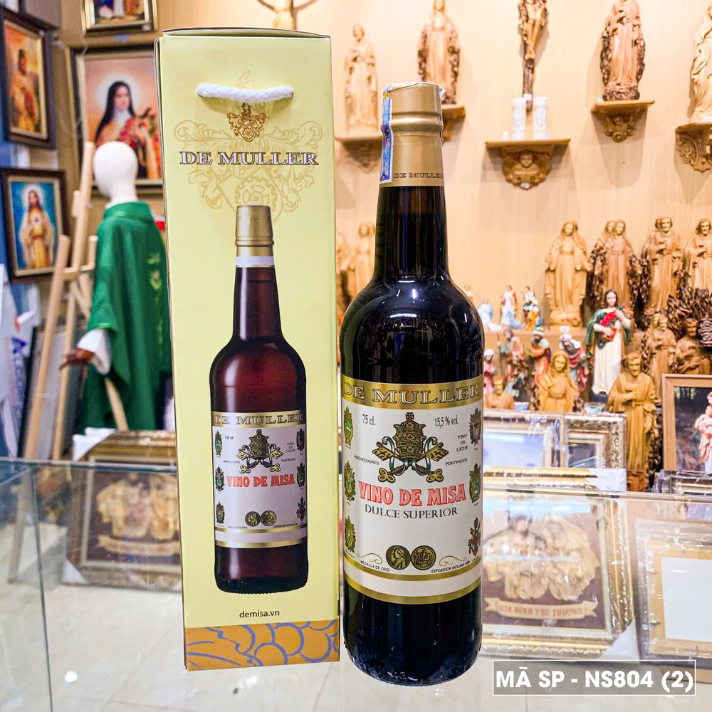 Rượu lễ Vino De Misa Dulce Superior cao cấp - Rượu vang Tây Ban Nha 750ml nồng độ 15%