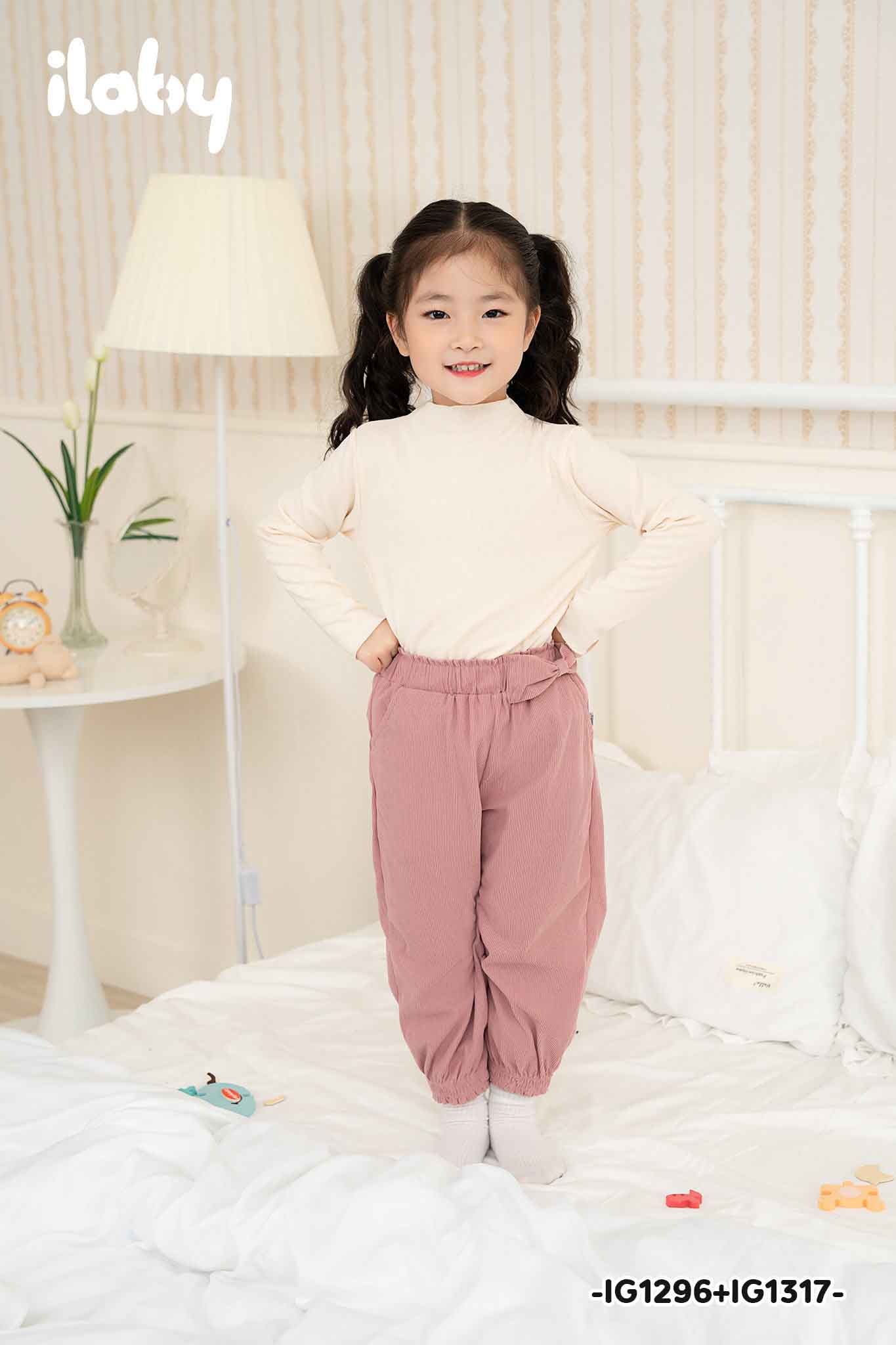 Quần nhung tăm phối nơ cạp_thumbnail_0