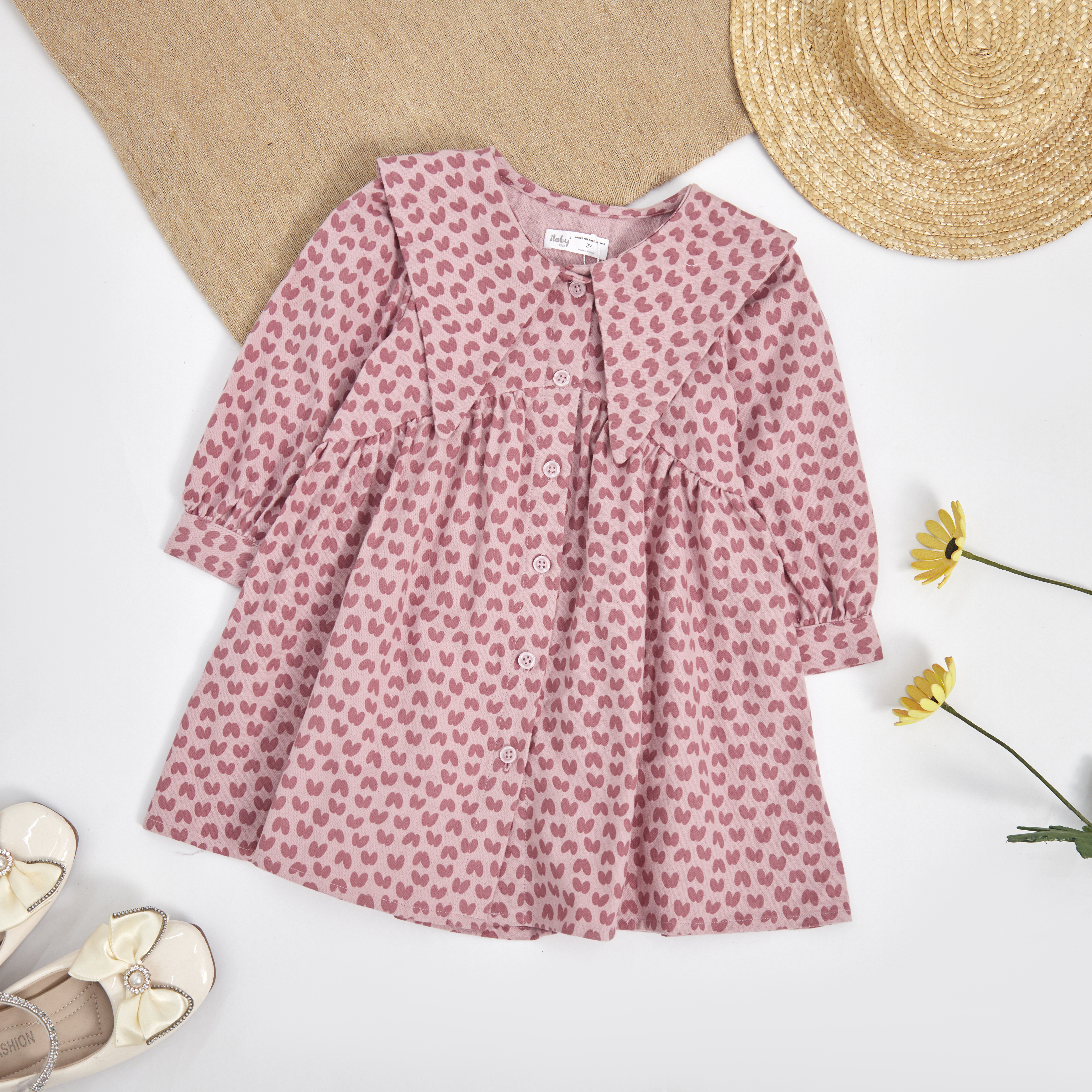 Váy hoạ tiết lá cổ kiểu_thumbnail_10