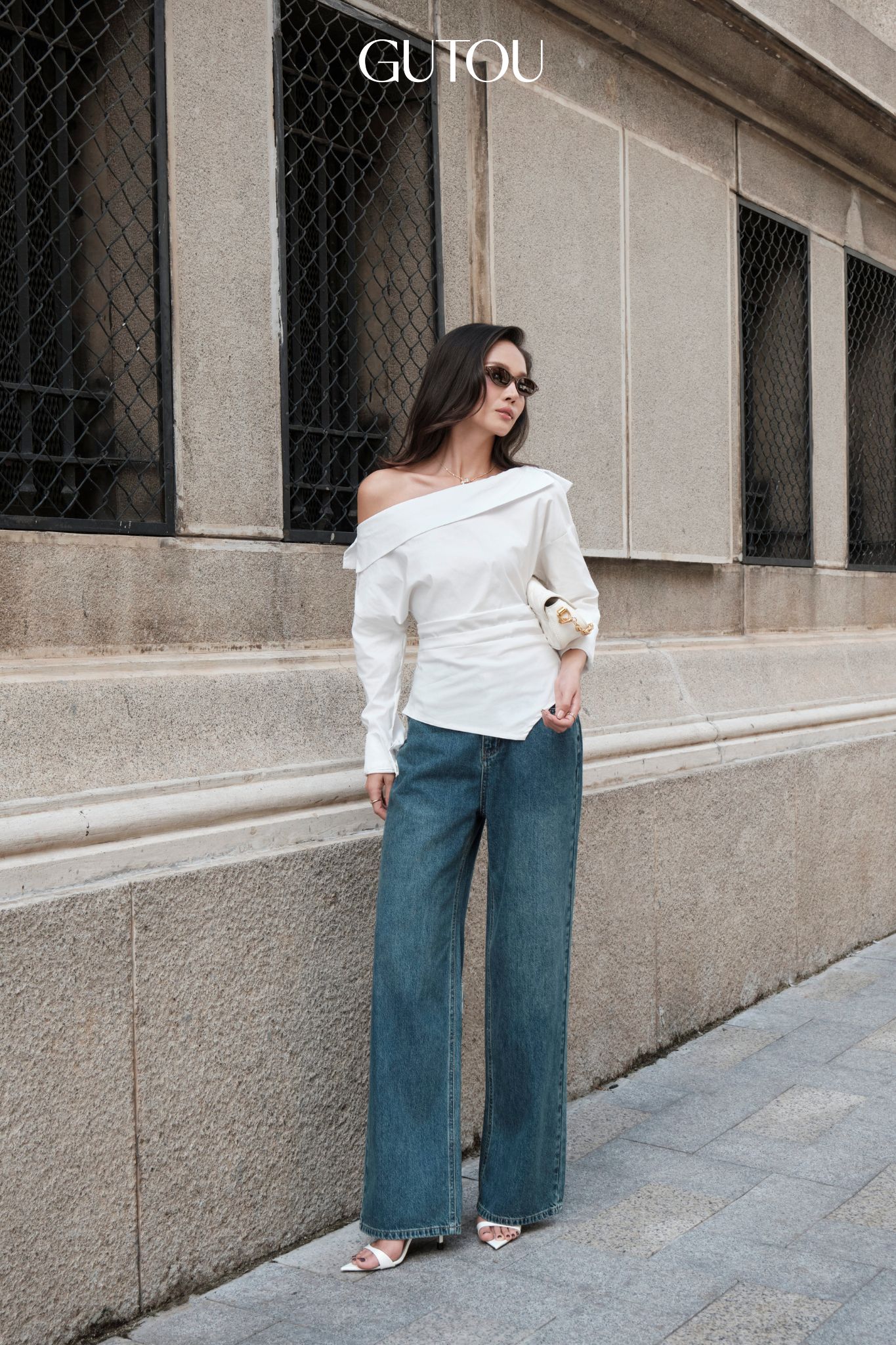 [ GUTOU ] Quần Jeans Suông Collin Basic