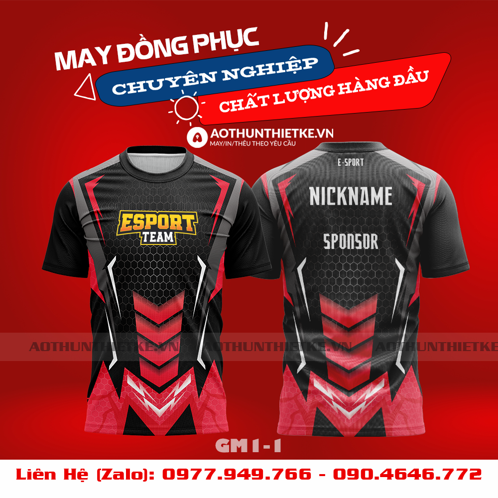 Mẫu Áo Game Thủ Esports Thiết Kế - TKGM80