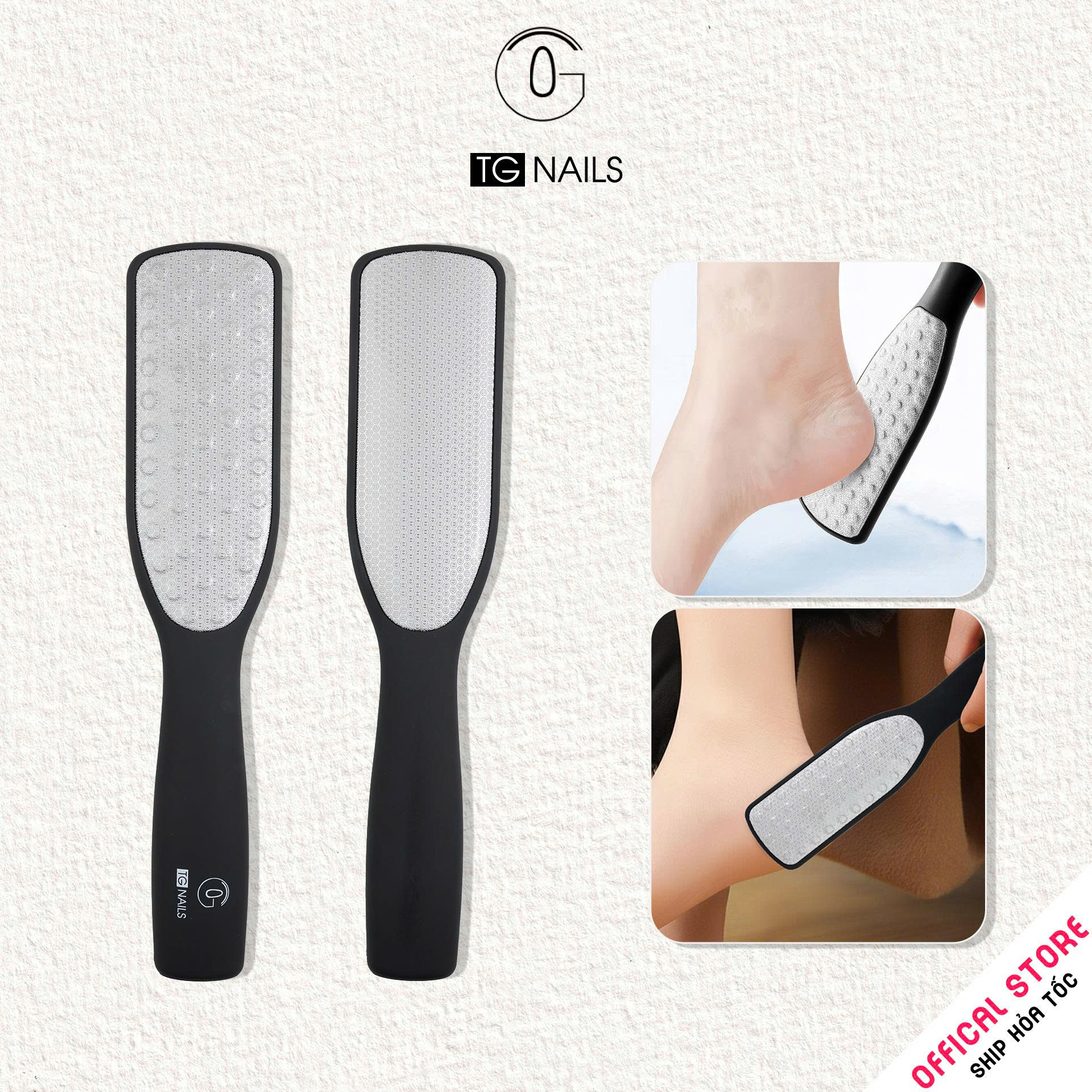 Cây chà gót cao cấp TG Nails nhám 2 mặt