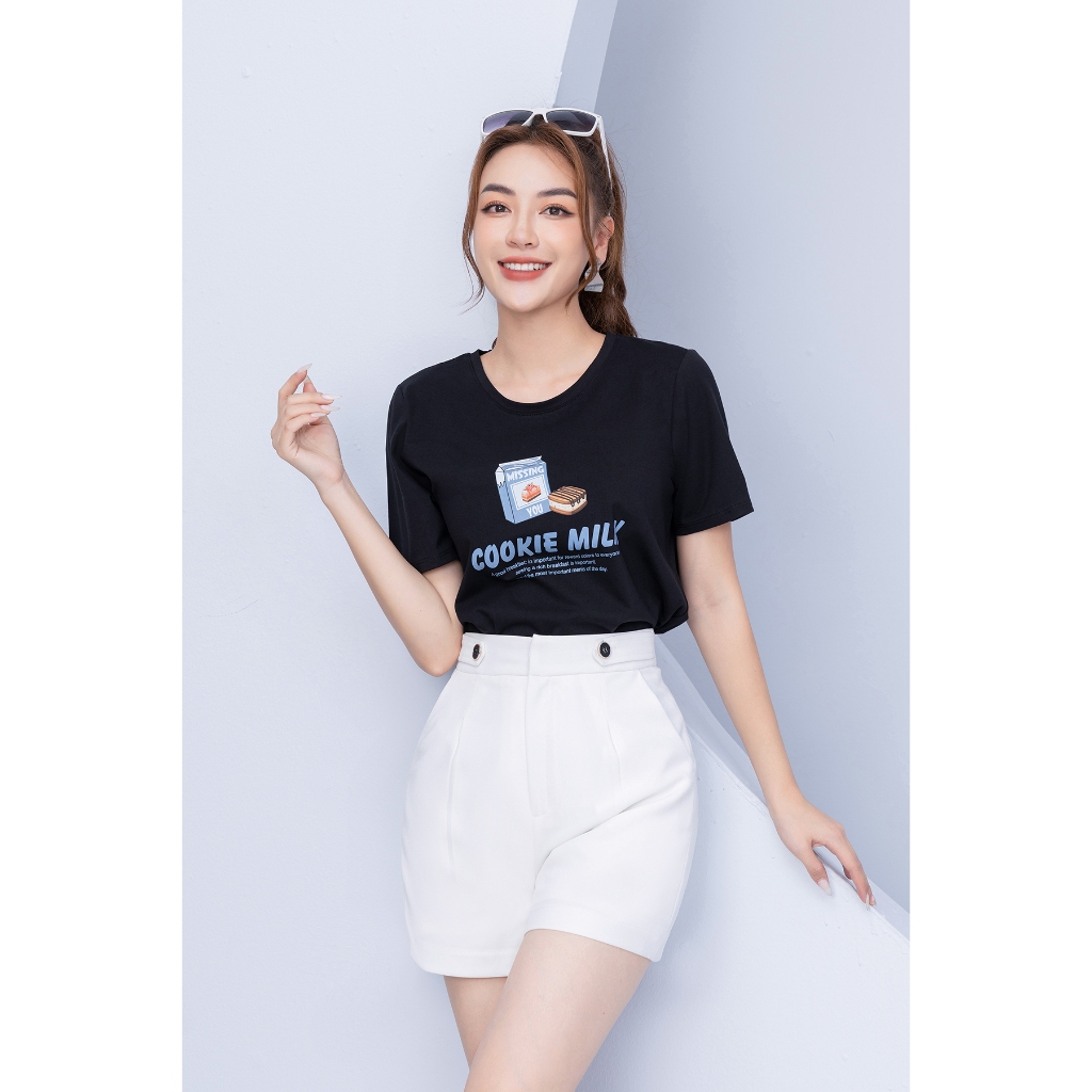 [Form Vừa] Áo thun nữ form vừa in hình - Áo phông nữ Loza XA002_thumbnail_2