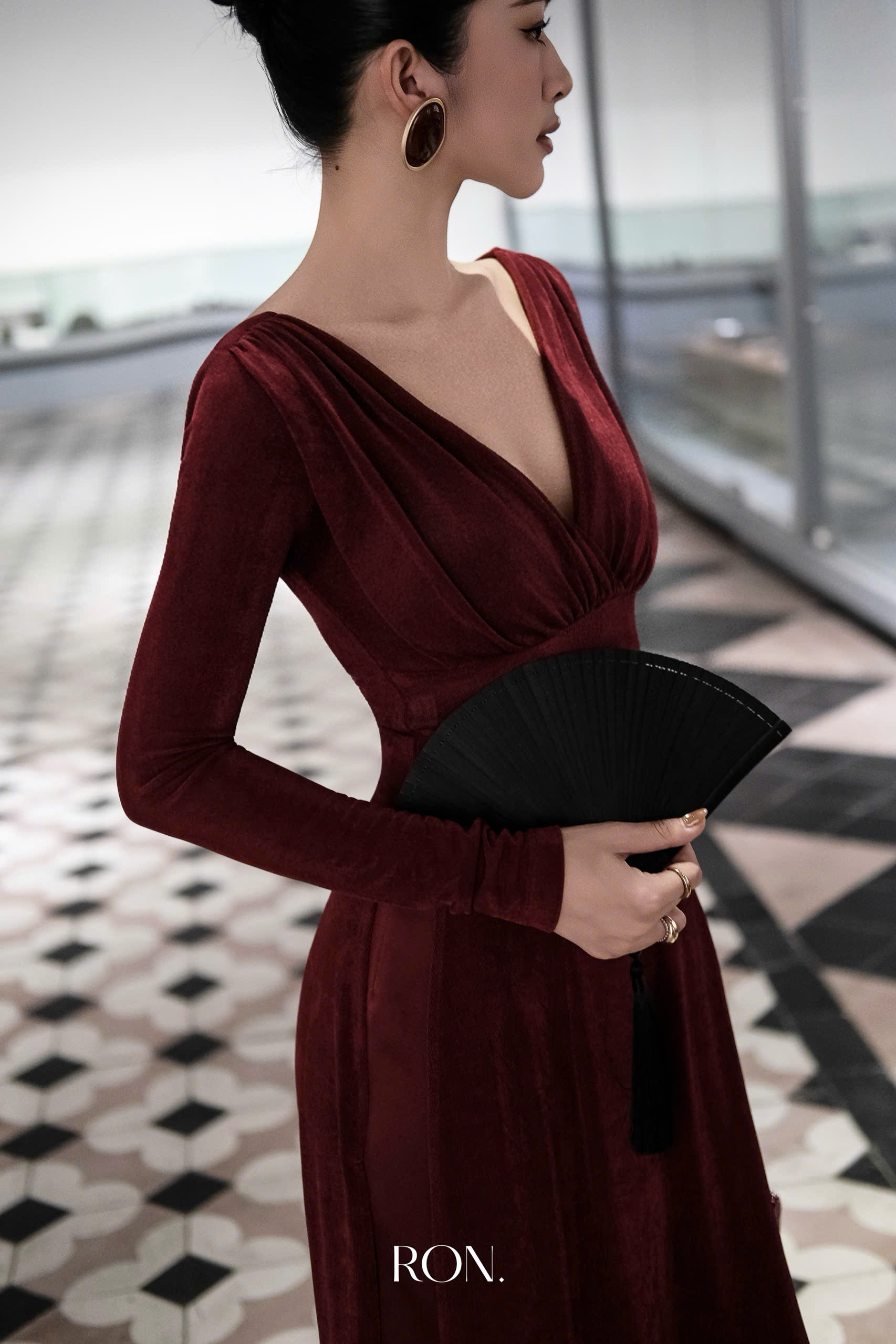 Sét Áo dài Châu Sa