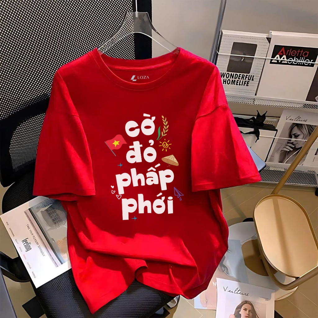 Áo phông Vùng trời quê hương nào cũng là bầu trời tổ quốc chất liệu thun cotton co giãn 4 chiề - LOZA G0410_thumbnail_2