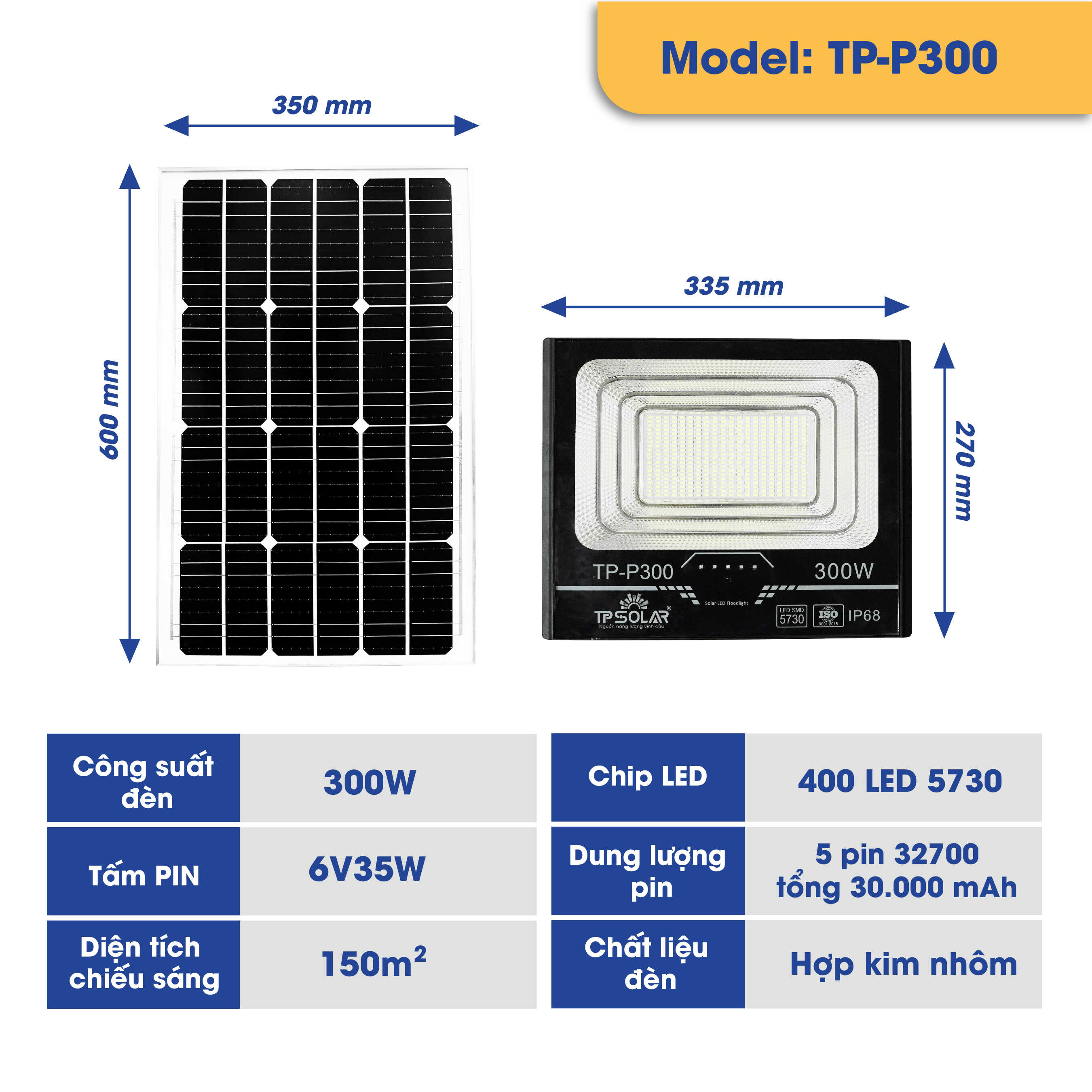 Đèn pha 1 chóa năng lượng mặt trời (TP-P200 / TP-P300 / TP-P600)_thumbnail_11