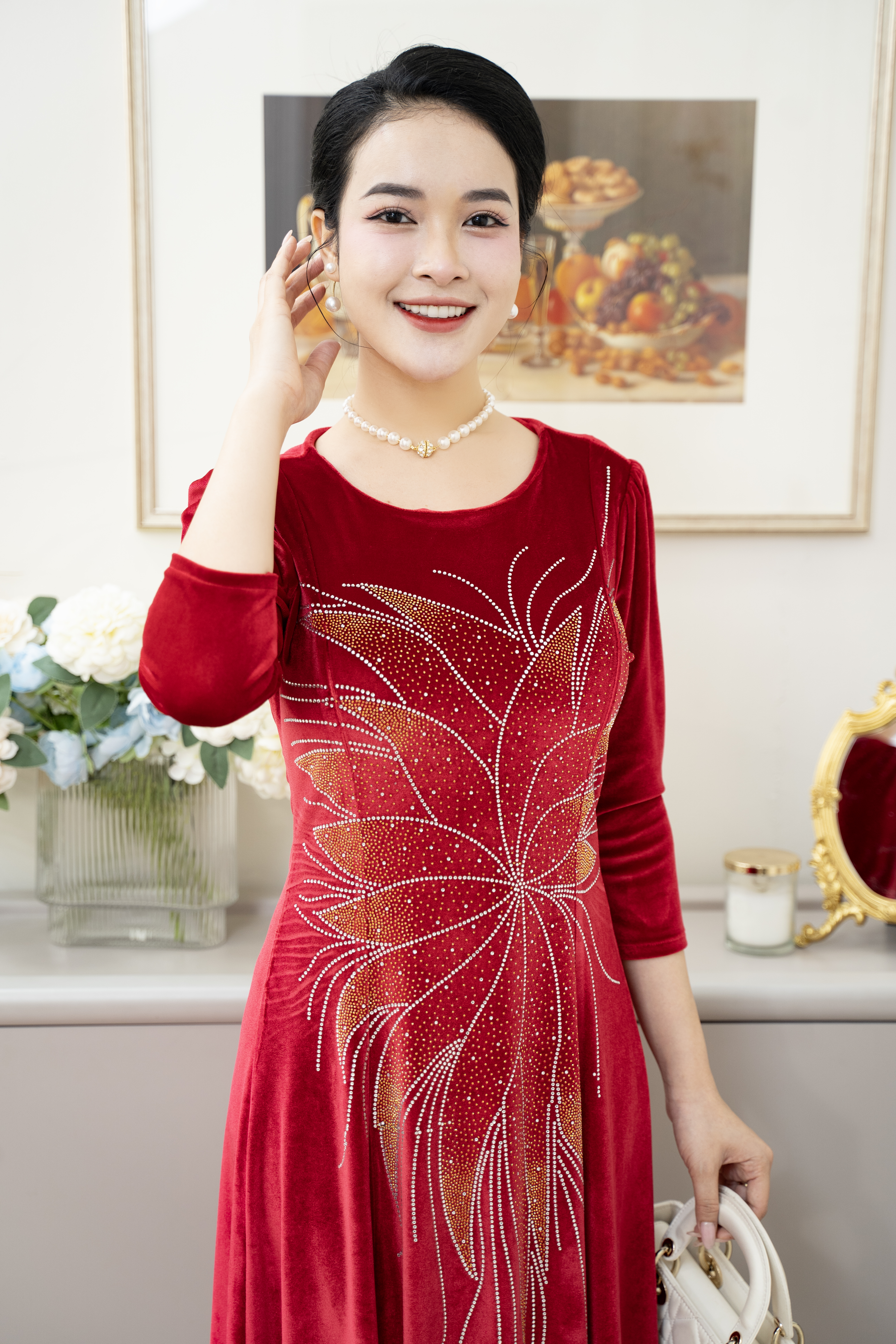 Đầm suông nhung - Y1112 - Thương hiệu Zonbig_thumbnail_2
