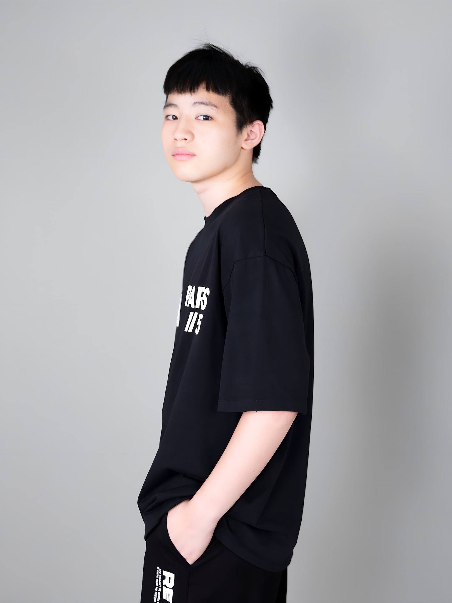 Áo phông bé trai dáng rộng màu đen chữ Paris số 75_thumbnail_1